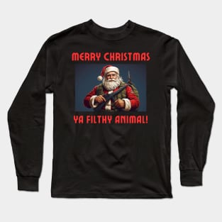 Merry Christmas filthy animal Long Sleeve T-Shirt